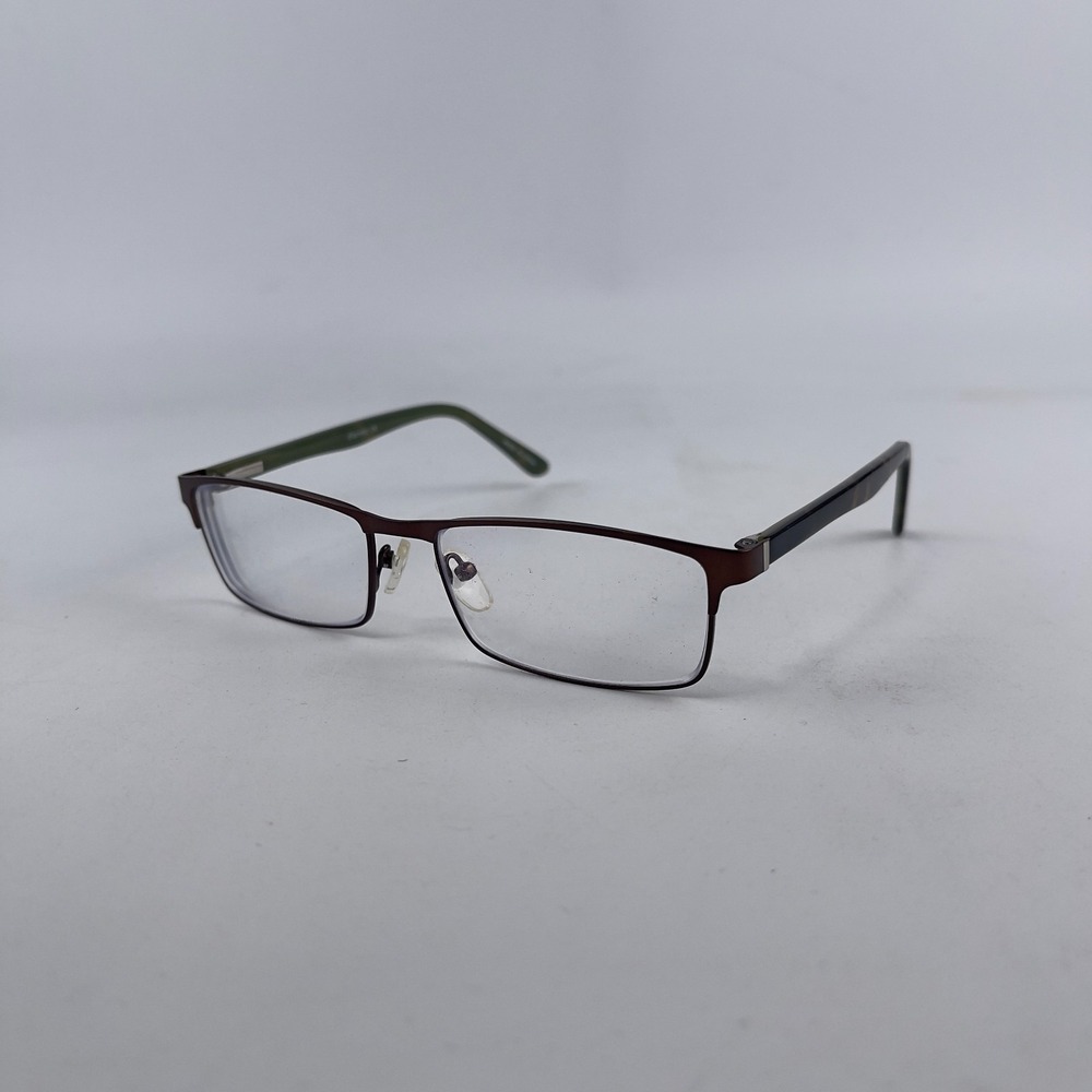 D'amato DM4142 Unisex Adult Eyeglasses Frame Green Plastic Half Rim 54-16-140 mm - Picture 1 of 12